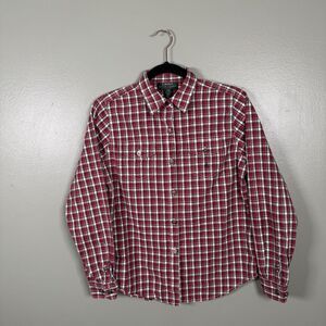Lauren Ralph Lauren Size PM Petite Med Glen Canyon Plaid Button Up Western Shirt